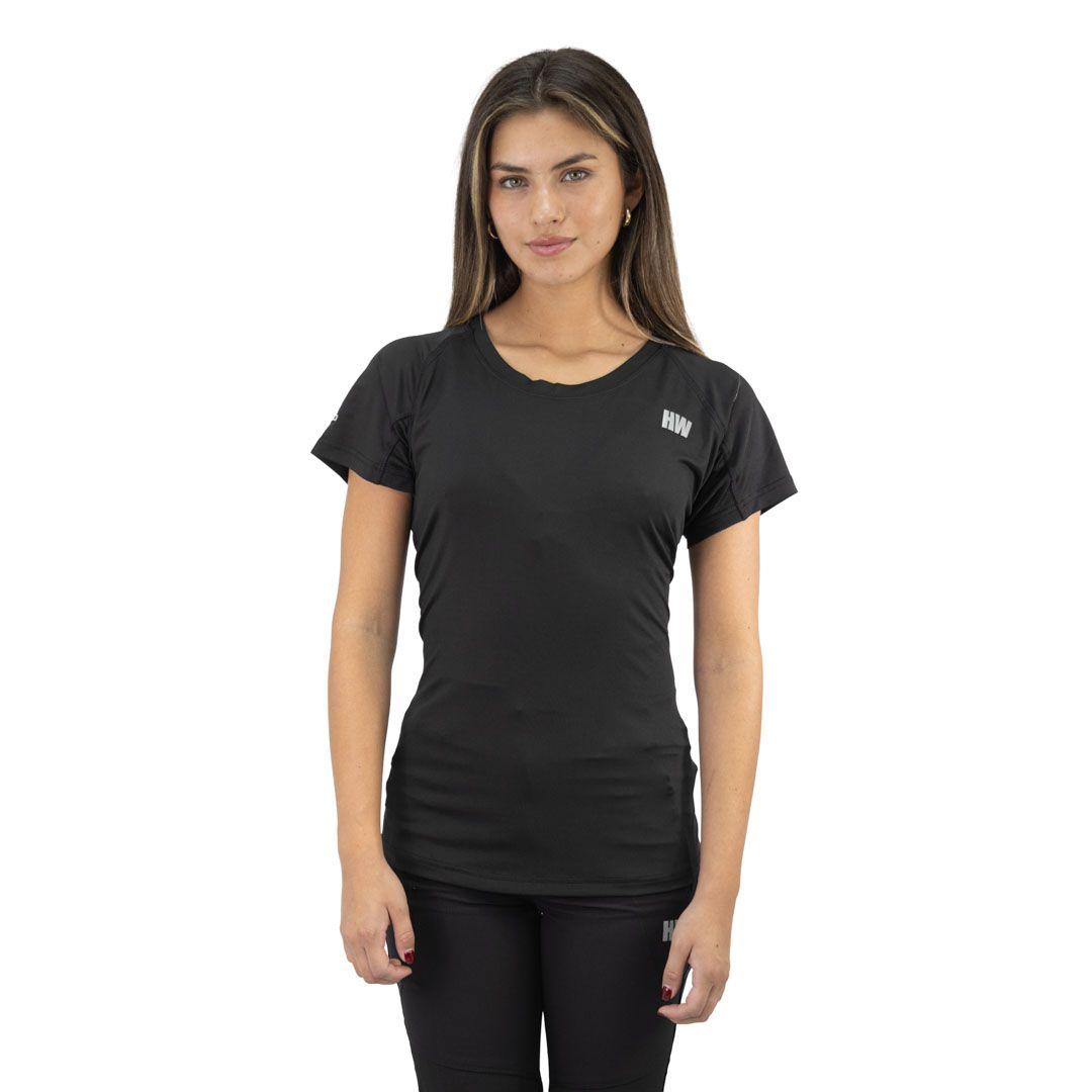 Polera Dry Fit HW SPX Manga Corta Mujer Black-0