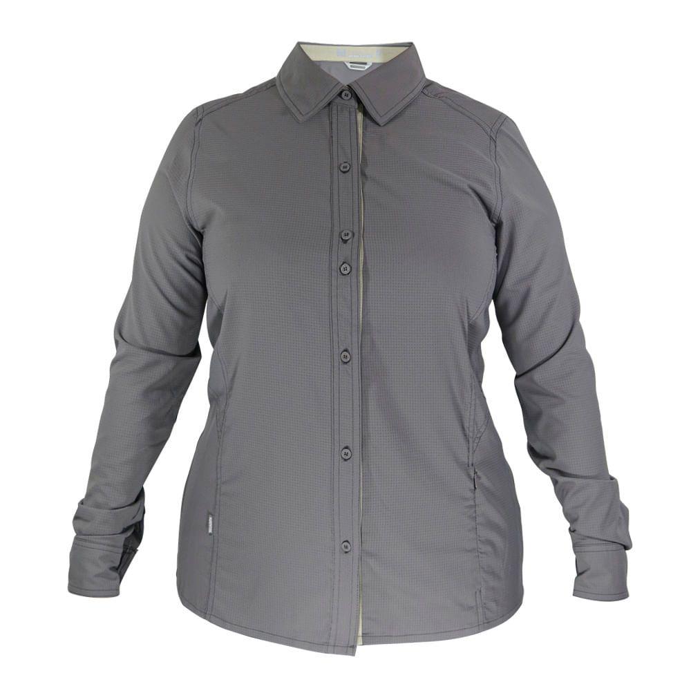 Camisa Hw Oregon Mujer Gris-0