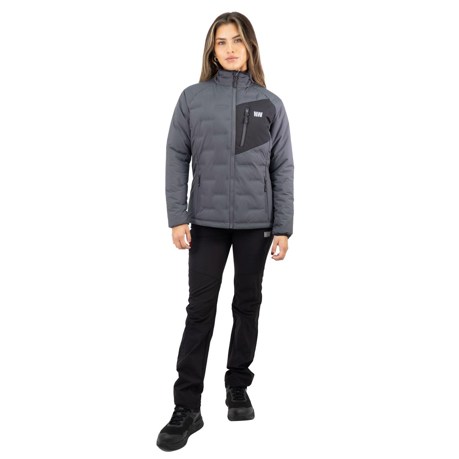Parka Insulada HW Explorer Sin Gorro Mujer Carbon Grey-0