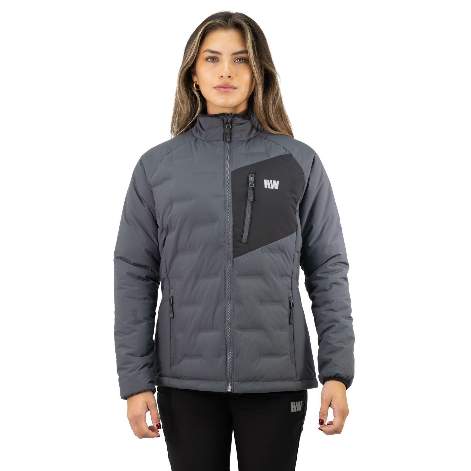Parka Insulada HW Explorer Sin Gorro Mujer Carbon Grey-1