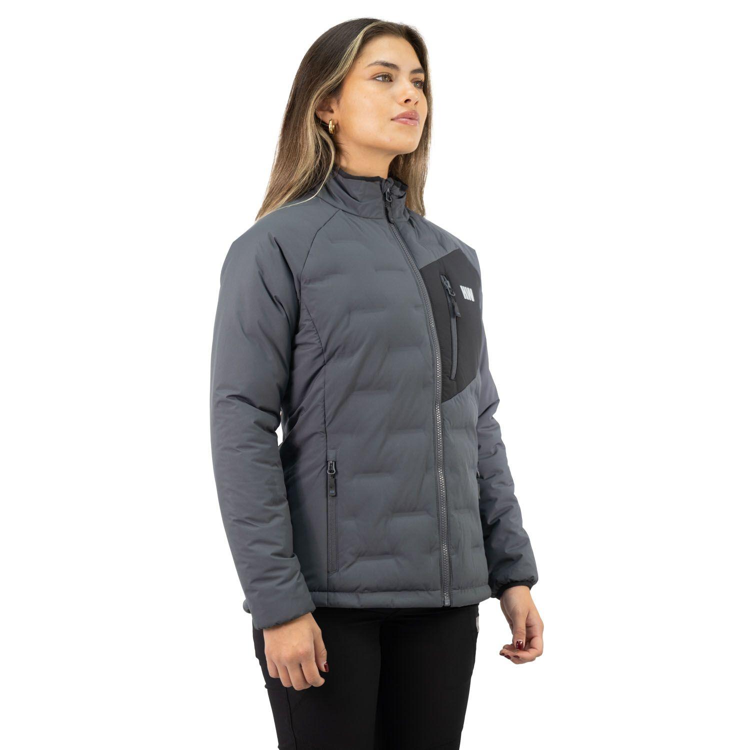 Parka Insulada HW Explorer Sin Gorro Mujer Carbon Grey-2