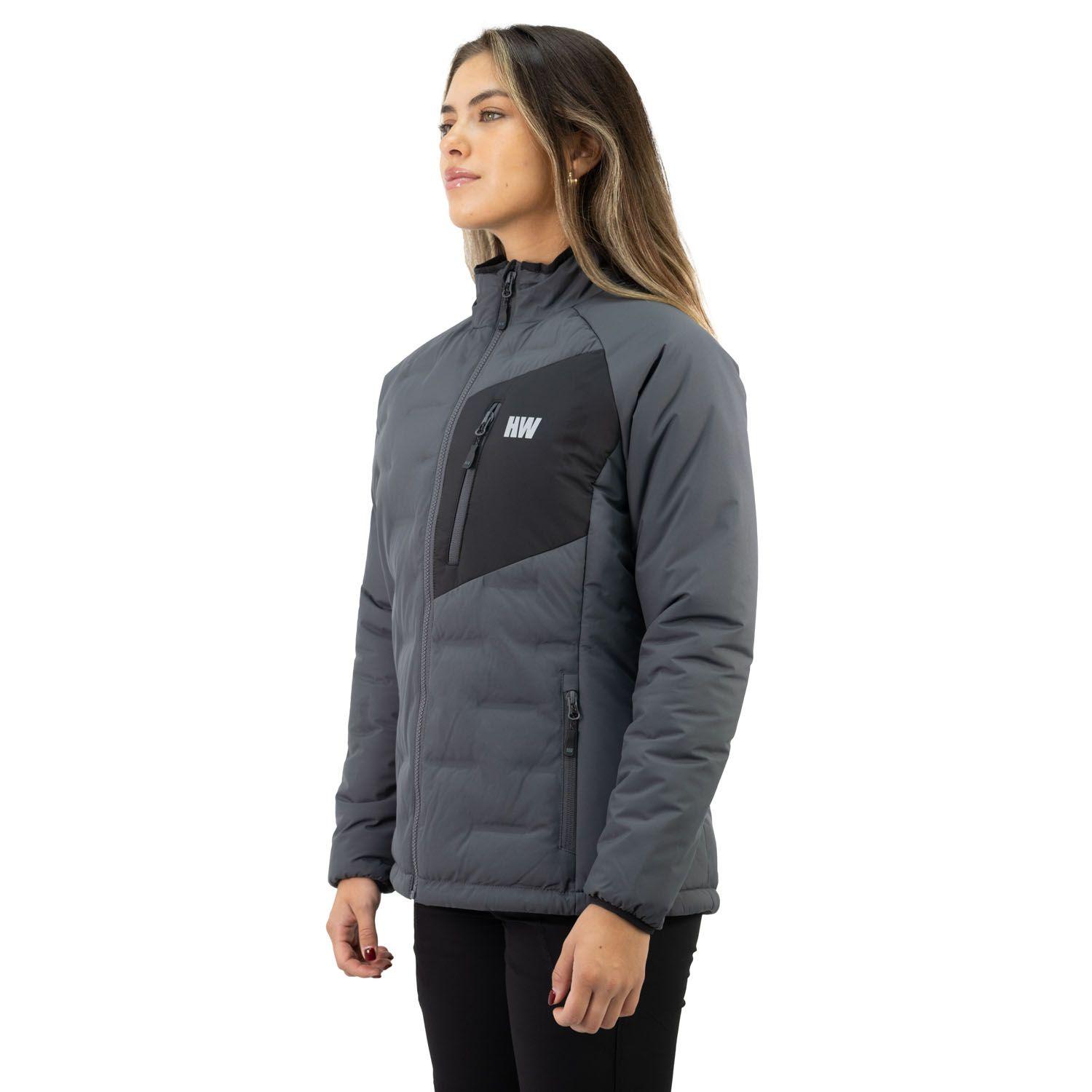 Parka Insulada HW Explorer Sin Gorro Mujer Carbon Grey-3