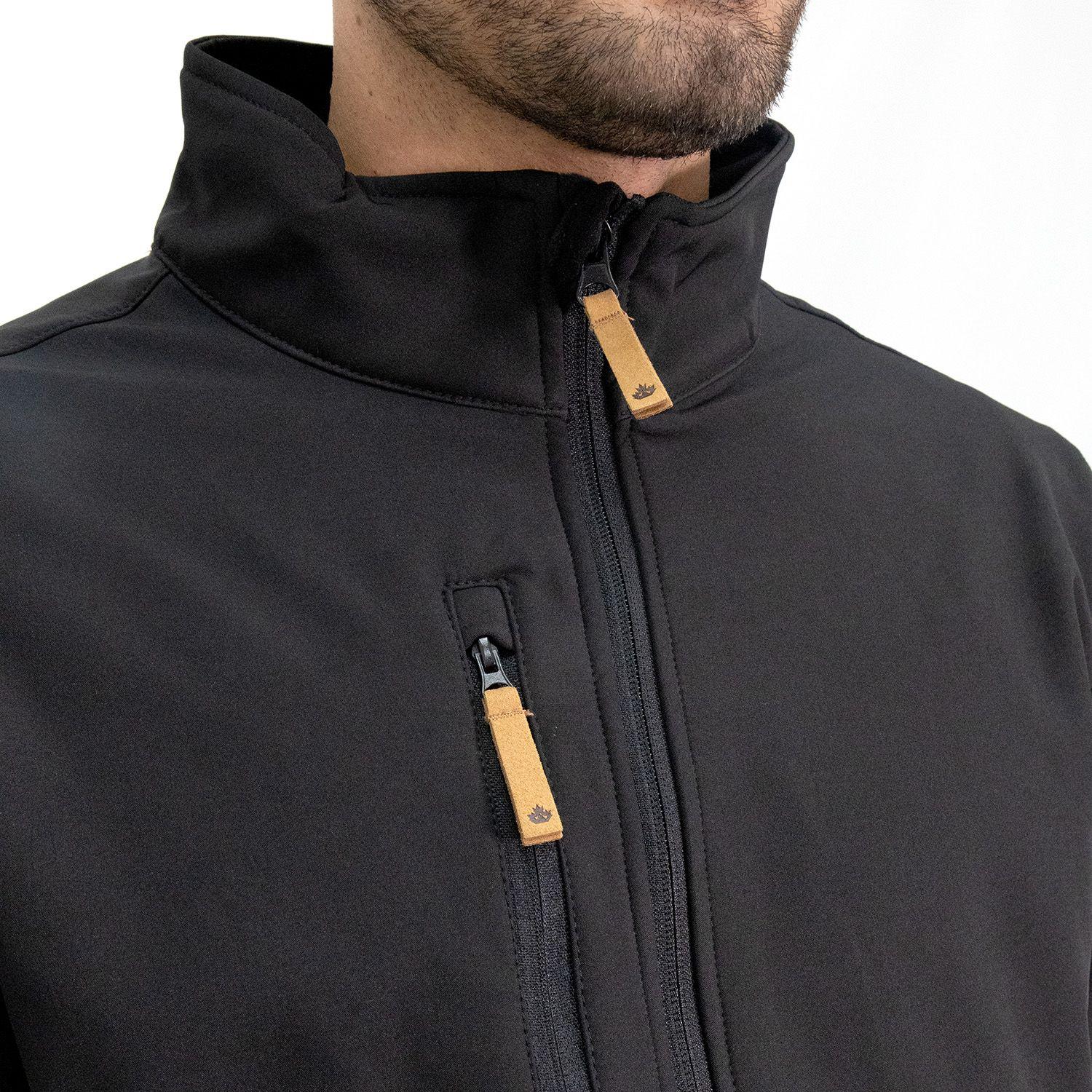 Softshell Quebec Lobo Negro Hombre-4