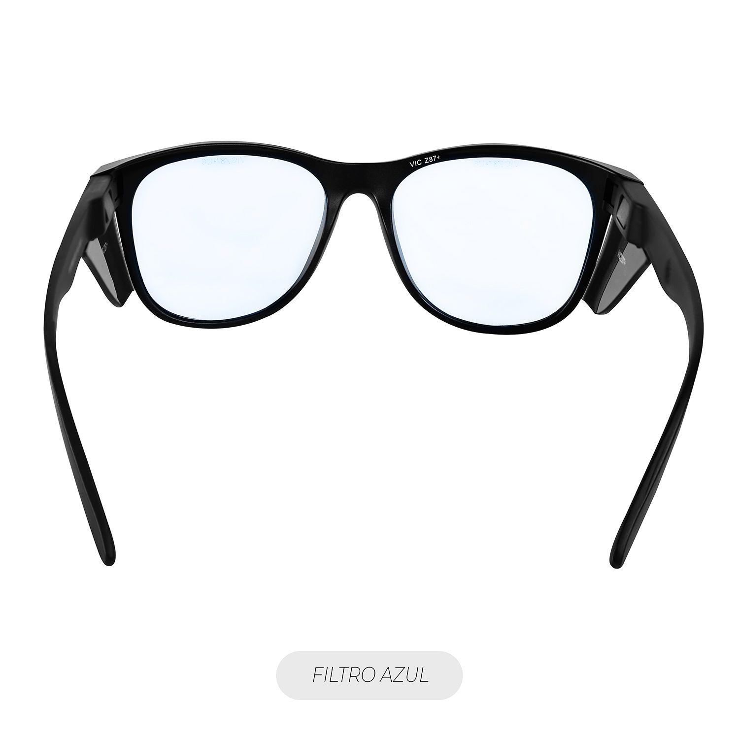 Lente Seguridad Safeblack Claro Blue Blocker Steelpro-3