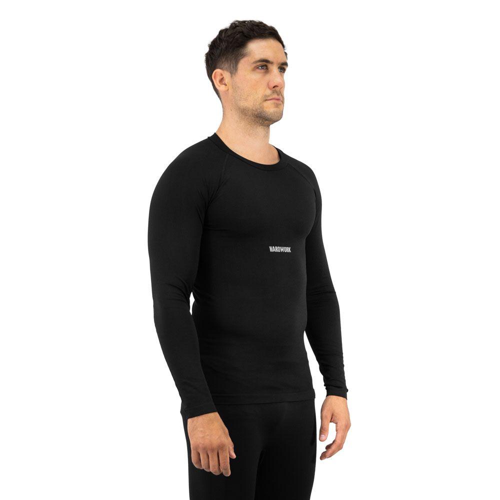Primera Capa HW Patagonia Spandex Negro Camiseta-2