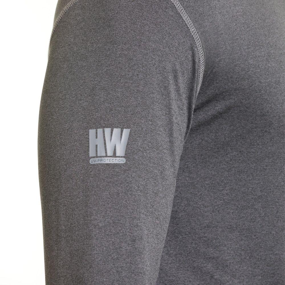 Polera Dry Fit HW SPX Manga Larga Hombre Carbon Grey-3