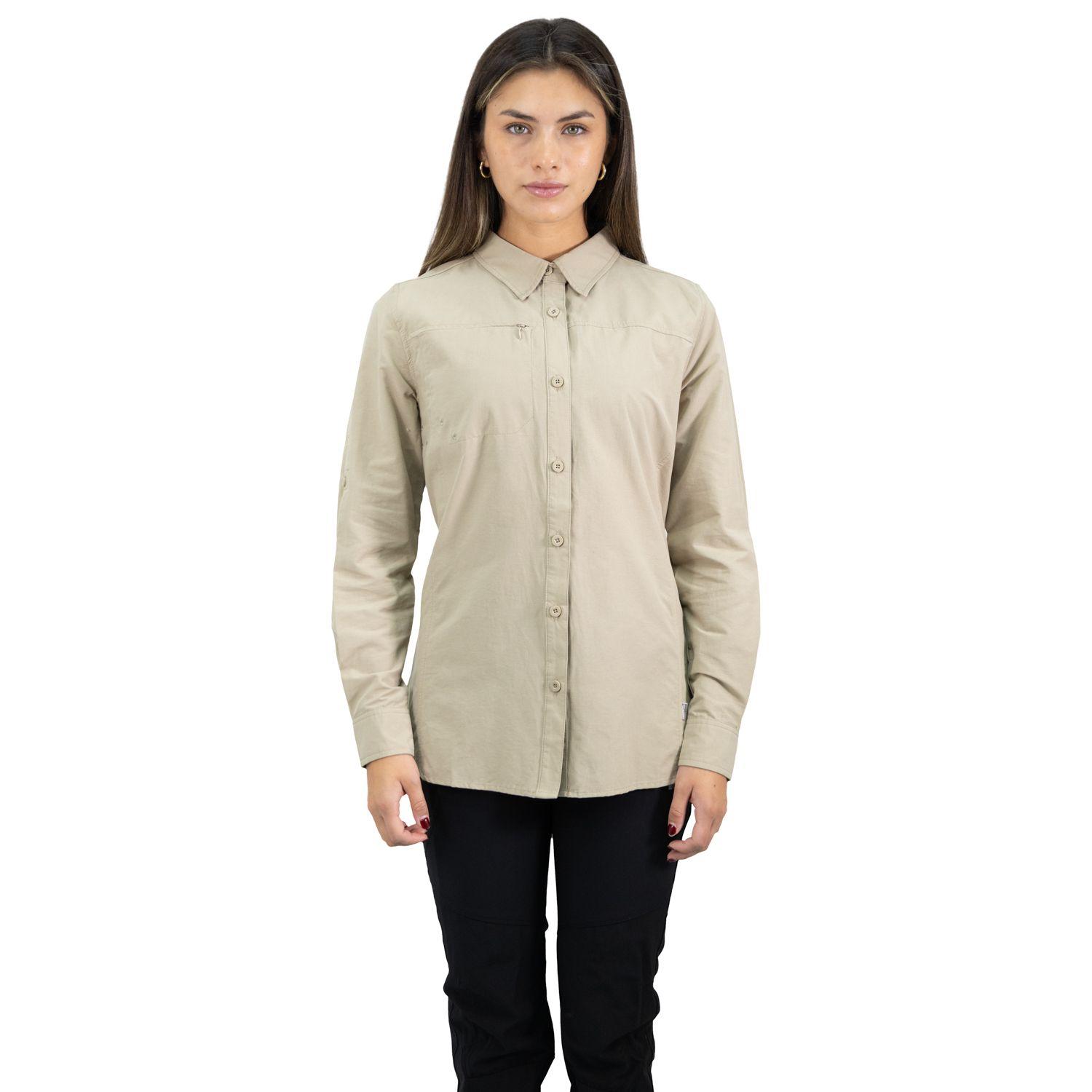 Camisa HW Duck Dry Mujer Beige-0