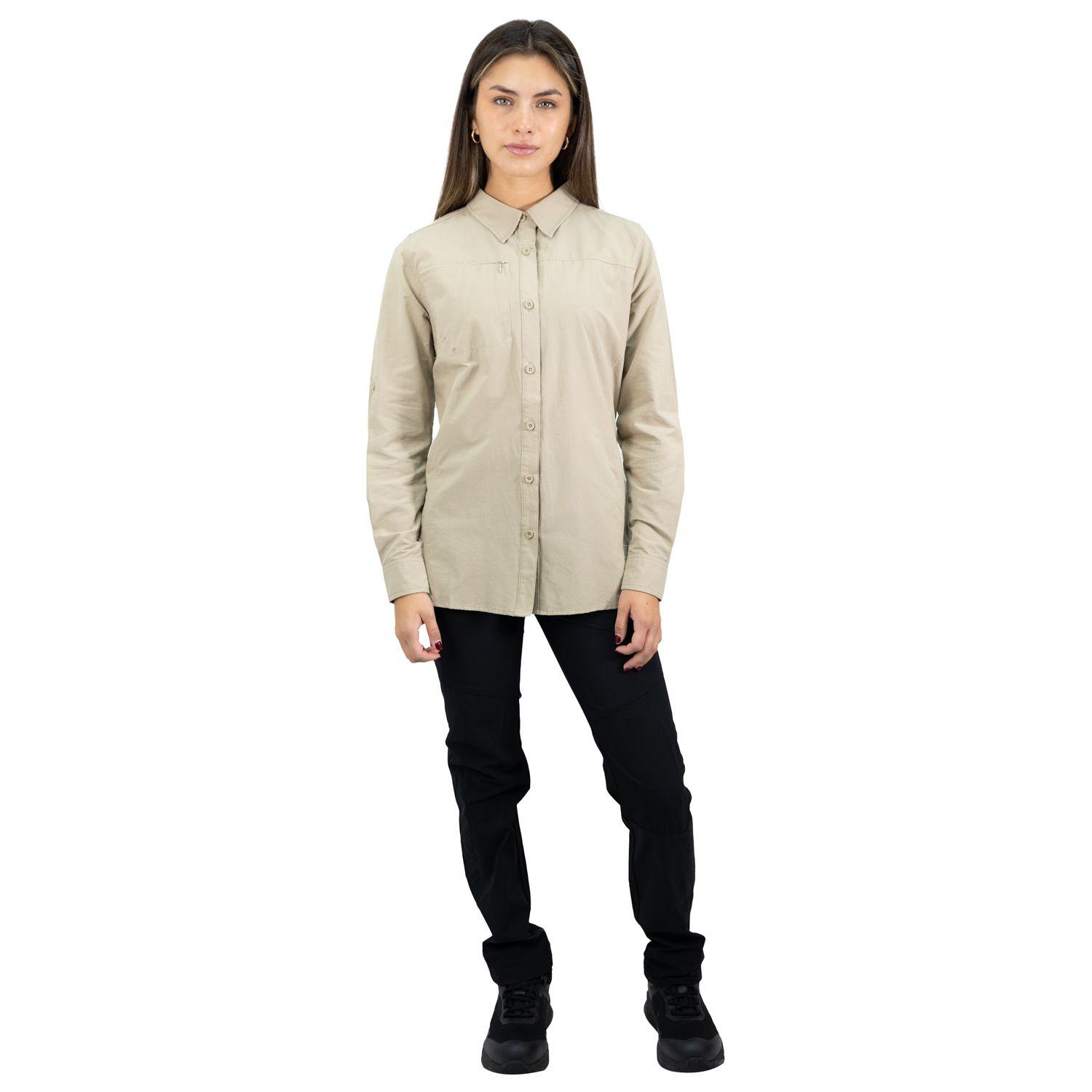 Camisa HW Duck Dry Mujer Beige-4