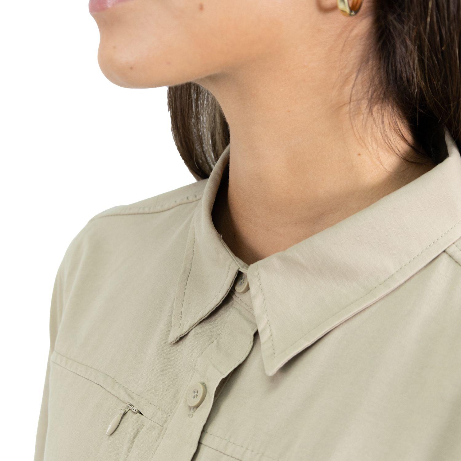Camisa HW Duck Dry Mujer Beige-5