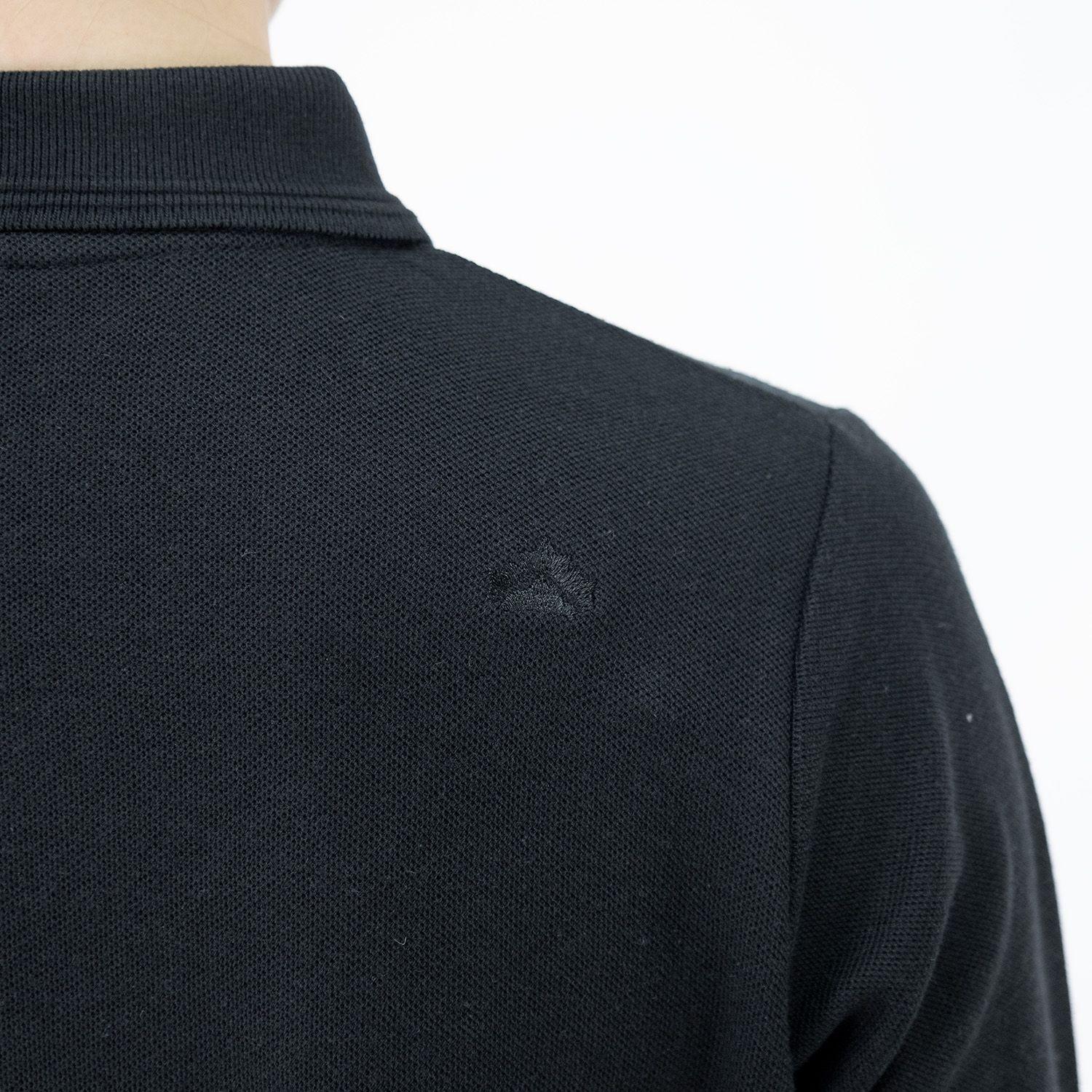 Polera Pique Quebec Manga larga Negro Mujer-5
