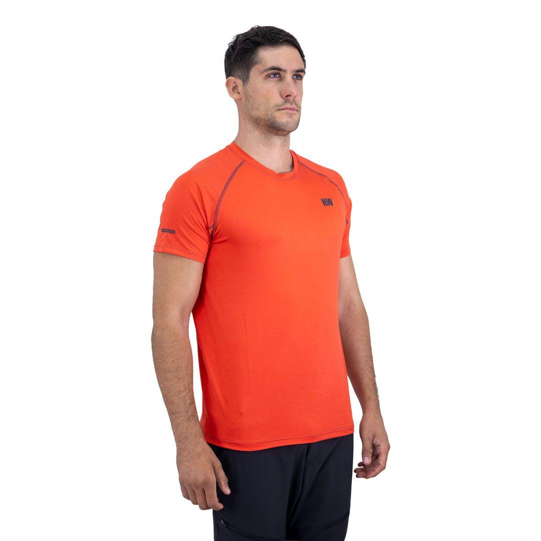 Polera Dry Fit Hw Spx Manga Corta Hombre Orange-4
