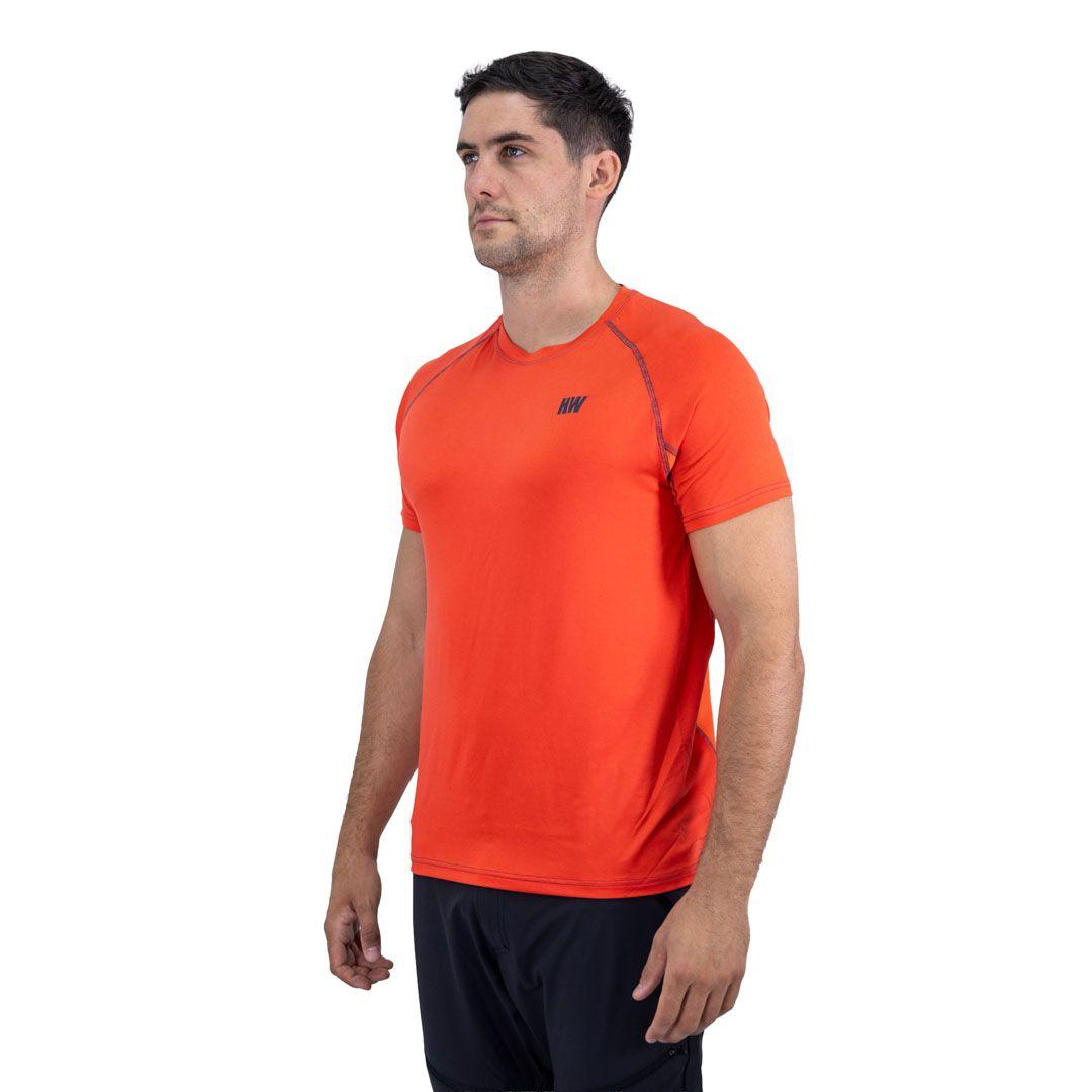 Polera Dry Fit Hw Spx Manga Corta Hombre Orange-5