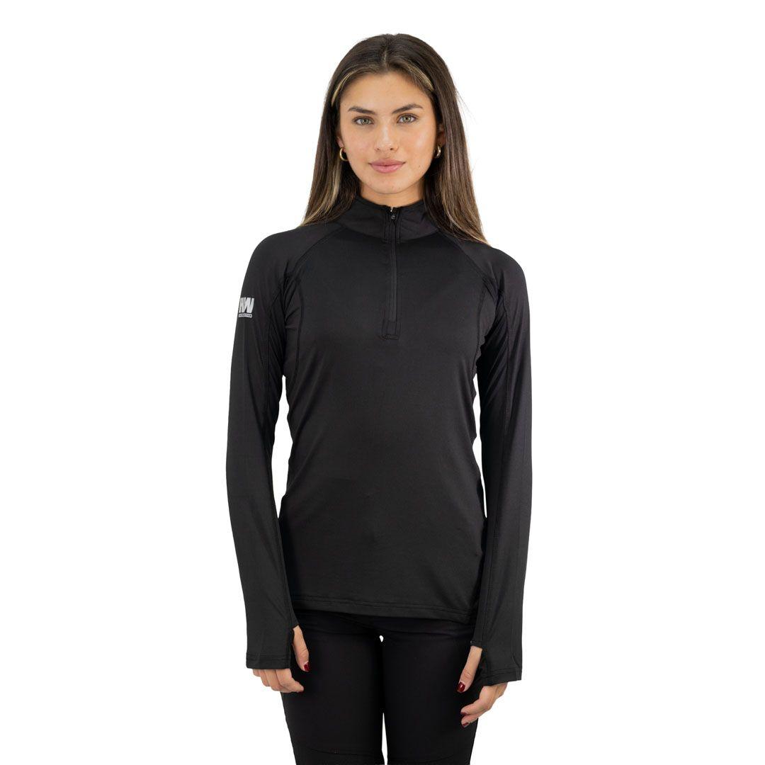 Polera Dry Fit HW SPX Manga Larga Mujer Black-0