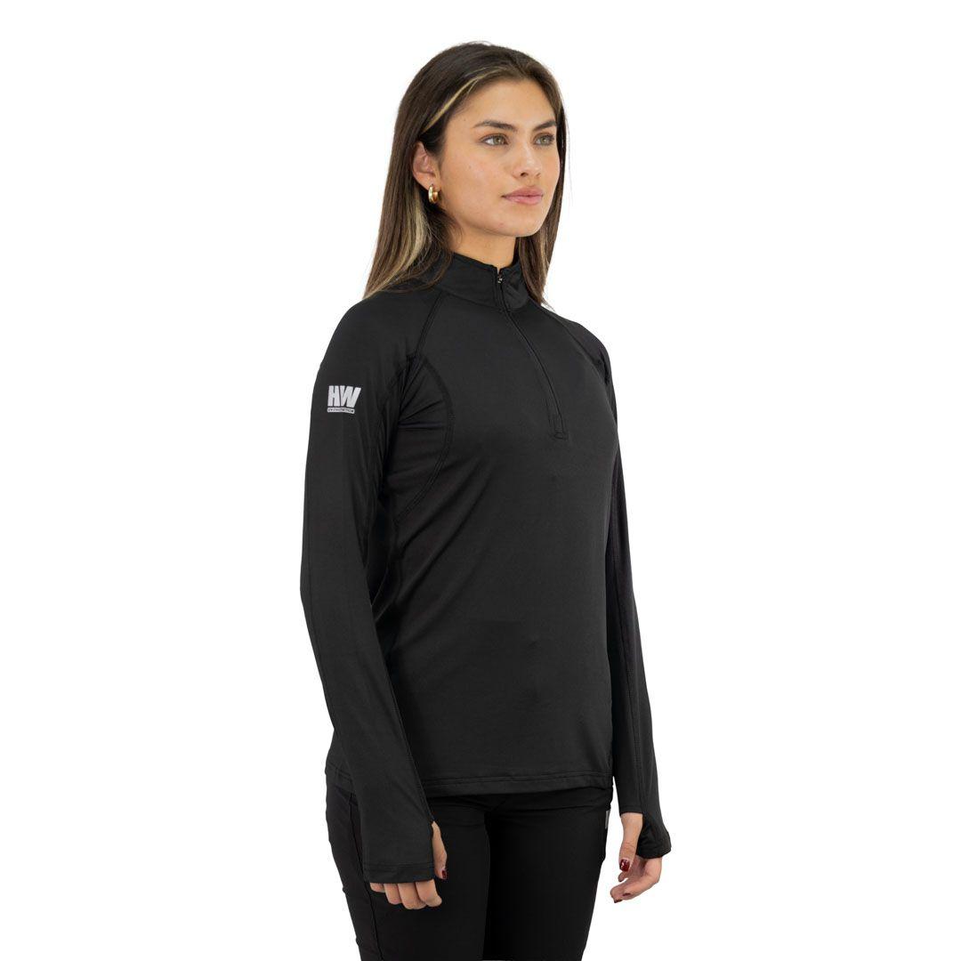 Polera Dry Fit HW SPX Manga Larga Mujer Black-1