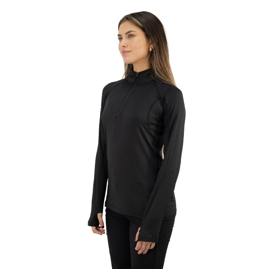 Polera Dry Fit HW SPX Manga Larga Mujer Black-2