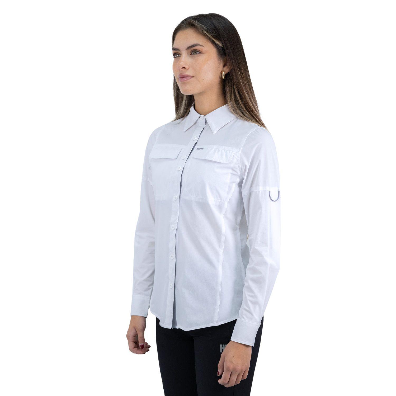 Camisa Hw Antakari Spandex Blanca Mujer-2