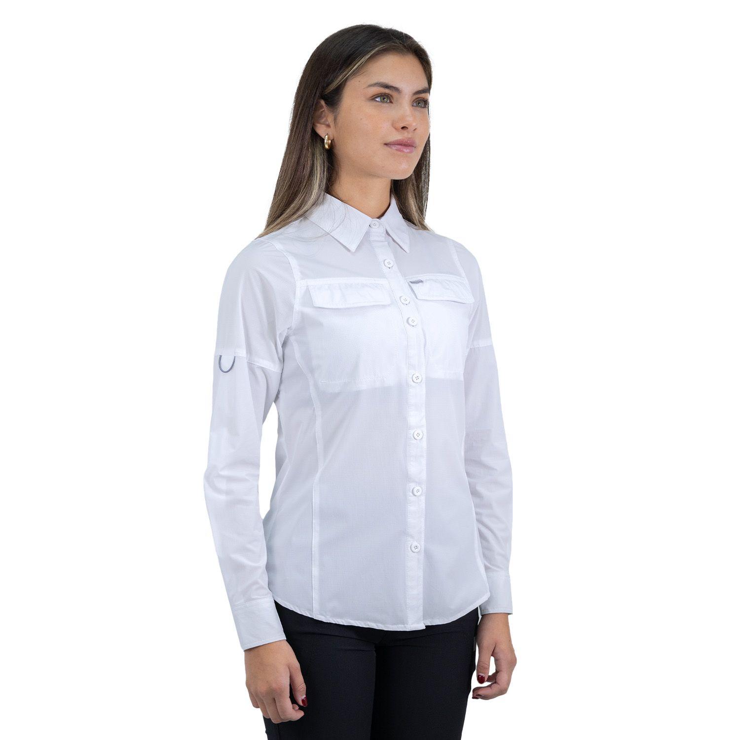 Camisa Hw Antakari Spandex Blanca Mujer-3