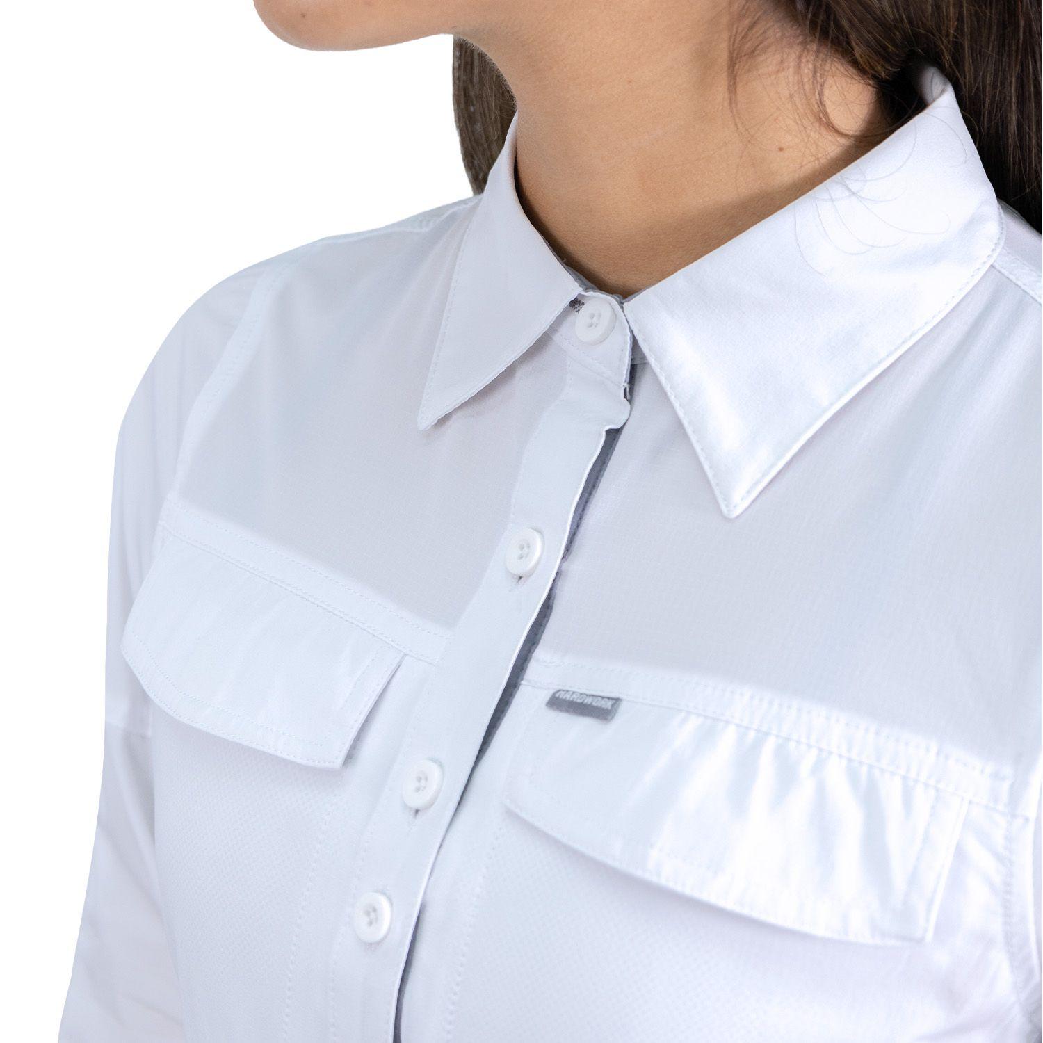 Camisa Hw Antakari Spandex Blanca Mujer-6