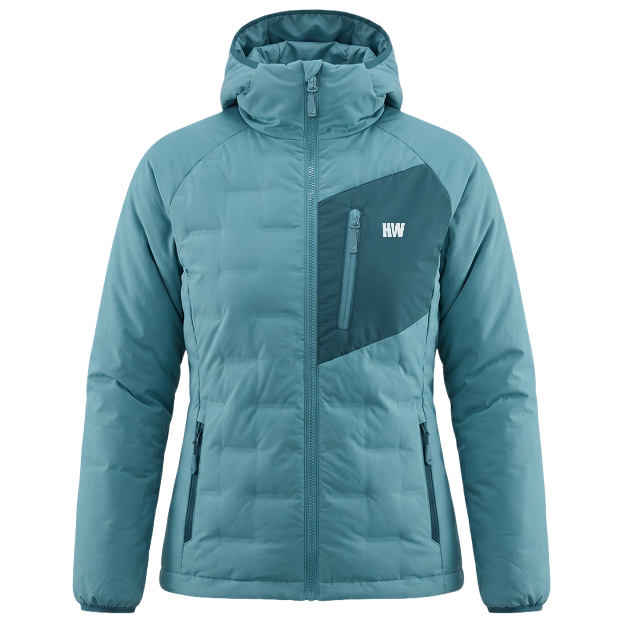 Parka Insulada HW Explorer Mujer Aqua-0