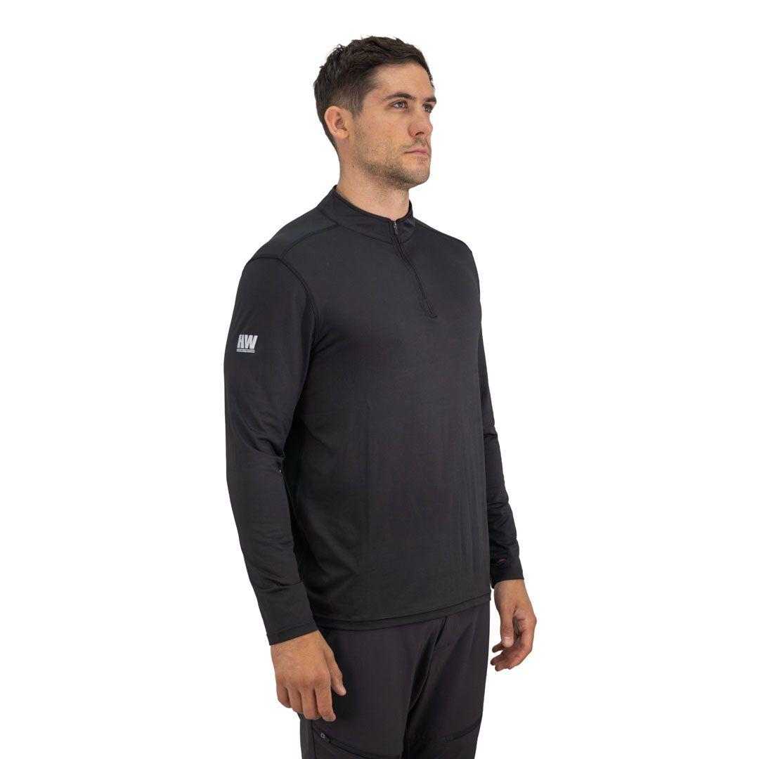 Polera Dry Fit HW SPX Manga Larga Hombre Black-4