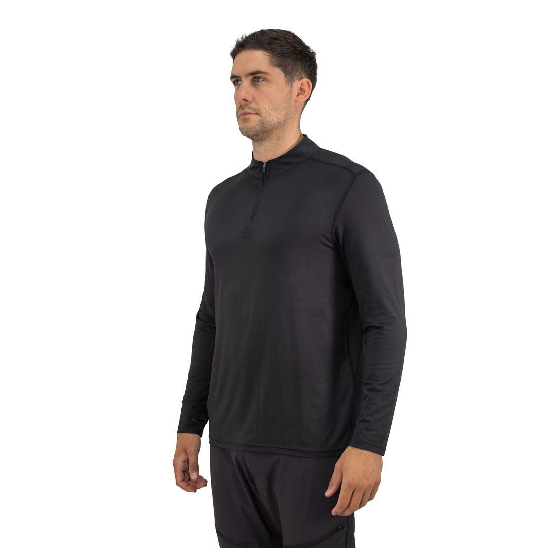 Polera Dry Fit HW SPX Manga Larga Hombre Black-5
