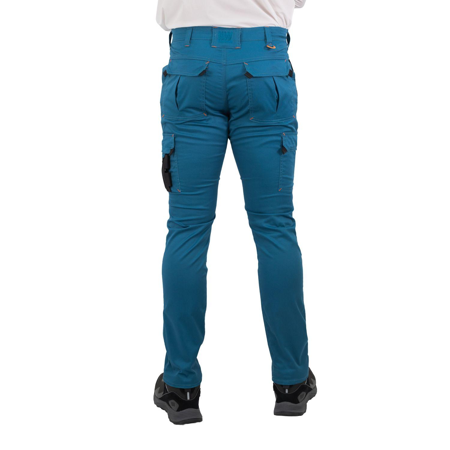Pantalón Cargo HW Dakota Spandex Petroleo-3