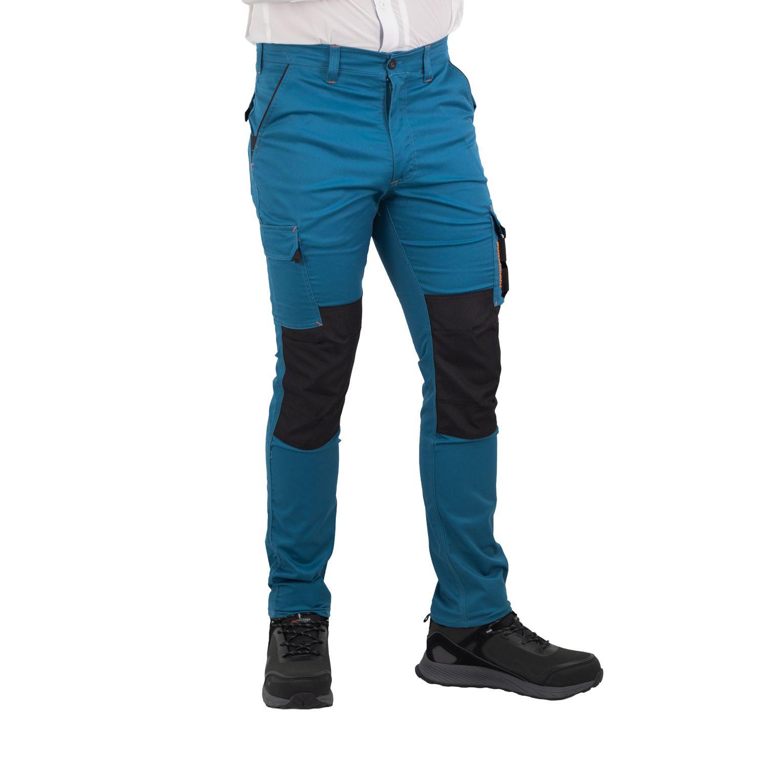 Pantalón Cargo HW Dakota Spandex Petroleo-1