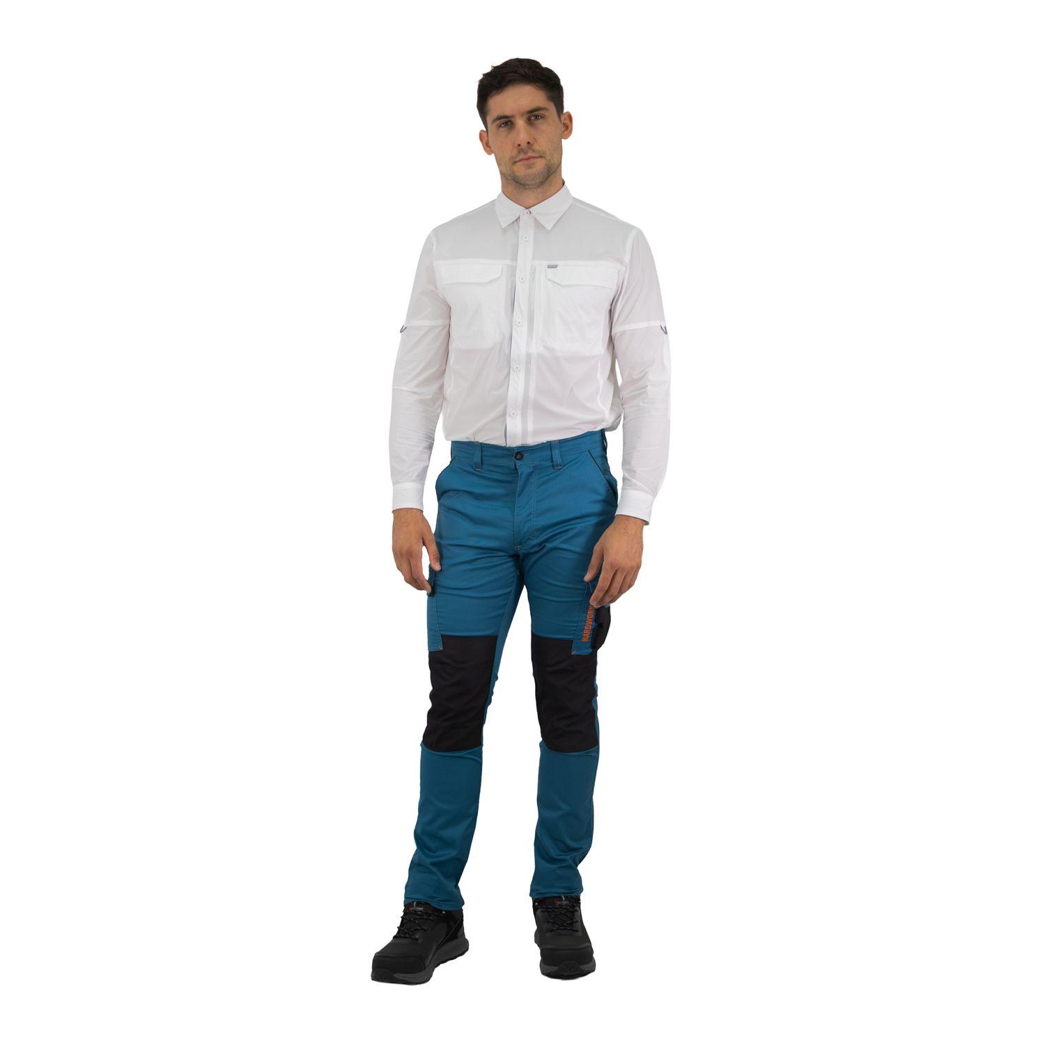 Pantalón Cargo HW Dakota Spandex Petroleo-4