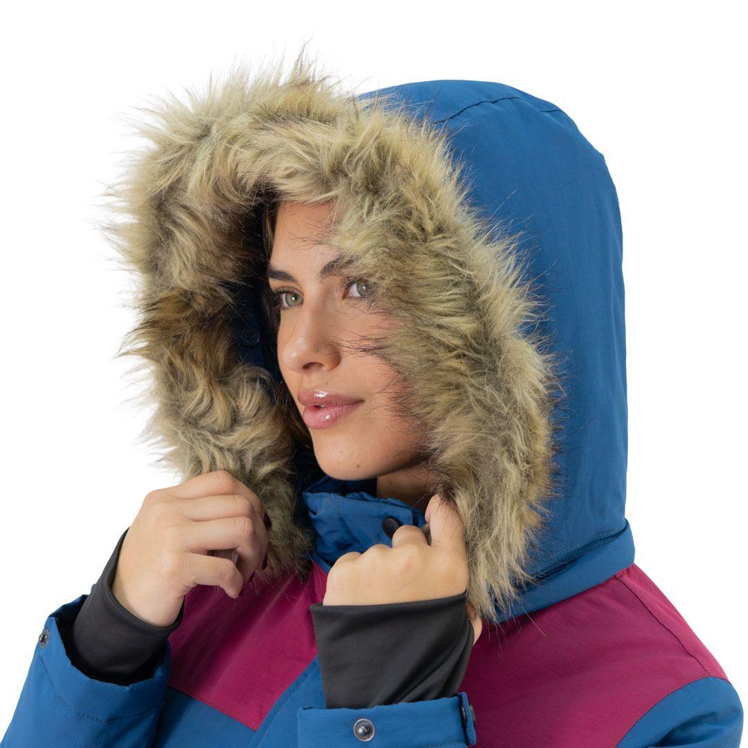 Parka Impermeable Hw Kodiak Mujer Azul-3