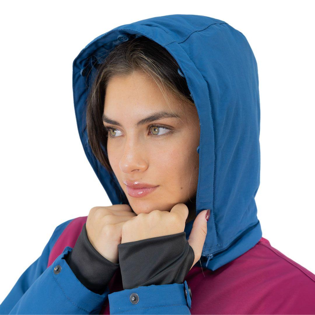 Parka Impermeable Hw Kodiak Mujer Azul-4