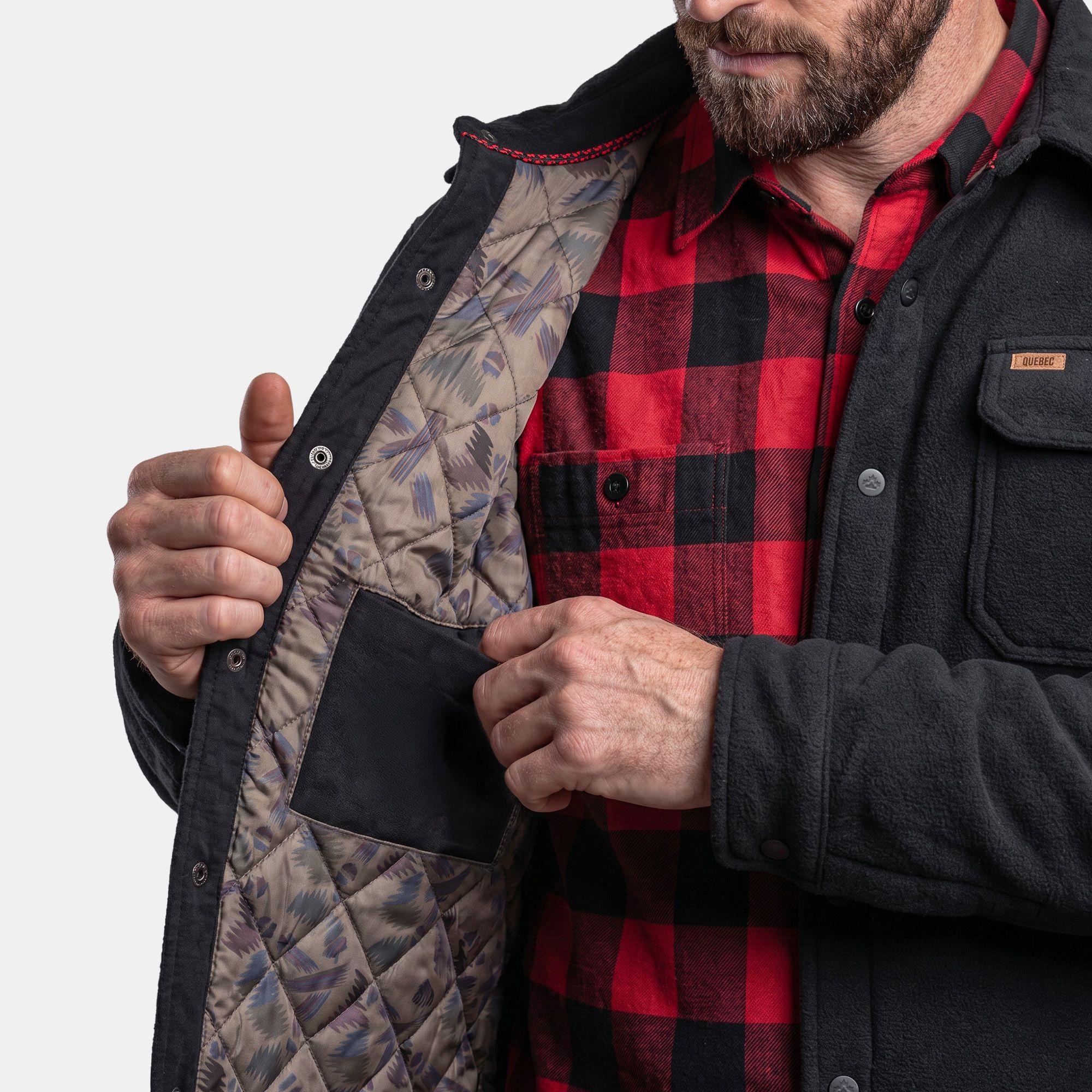 CHAQUETA POLAR QUEBEC GRIZZLY NEGRO-3
