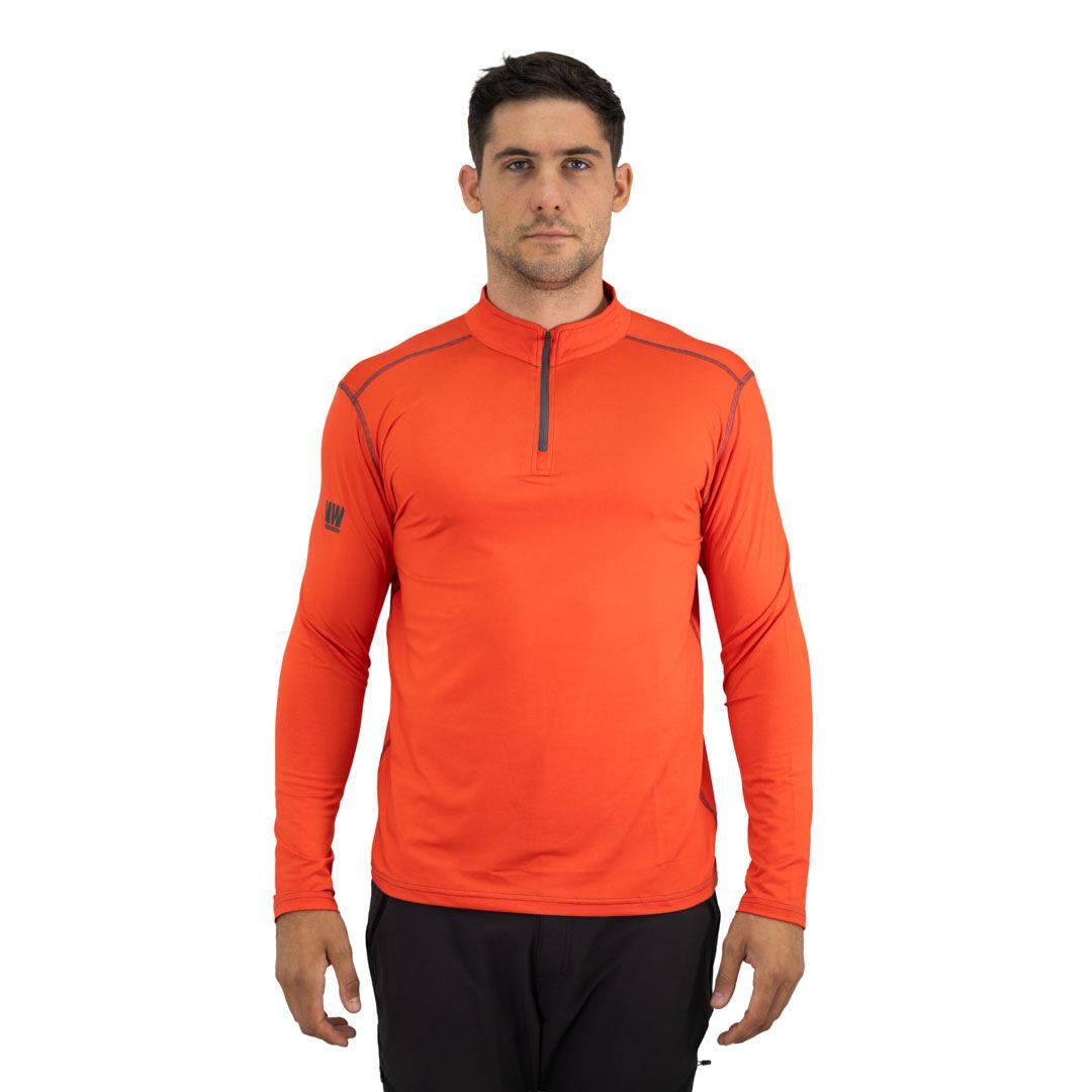 Polera Dry Fit HW SPX Manga Larga Hombre Orange-0