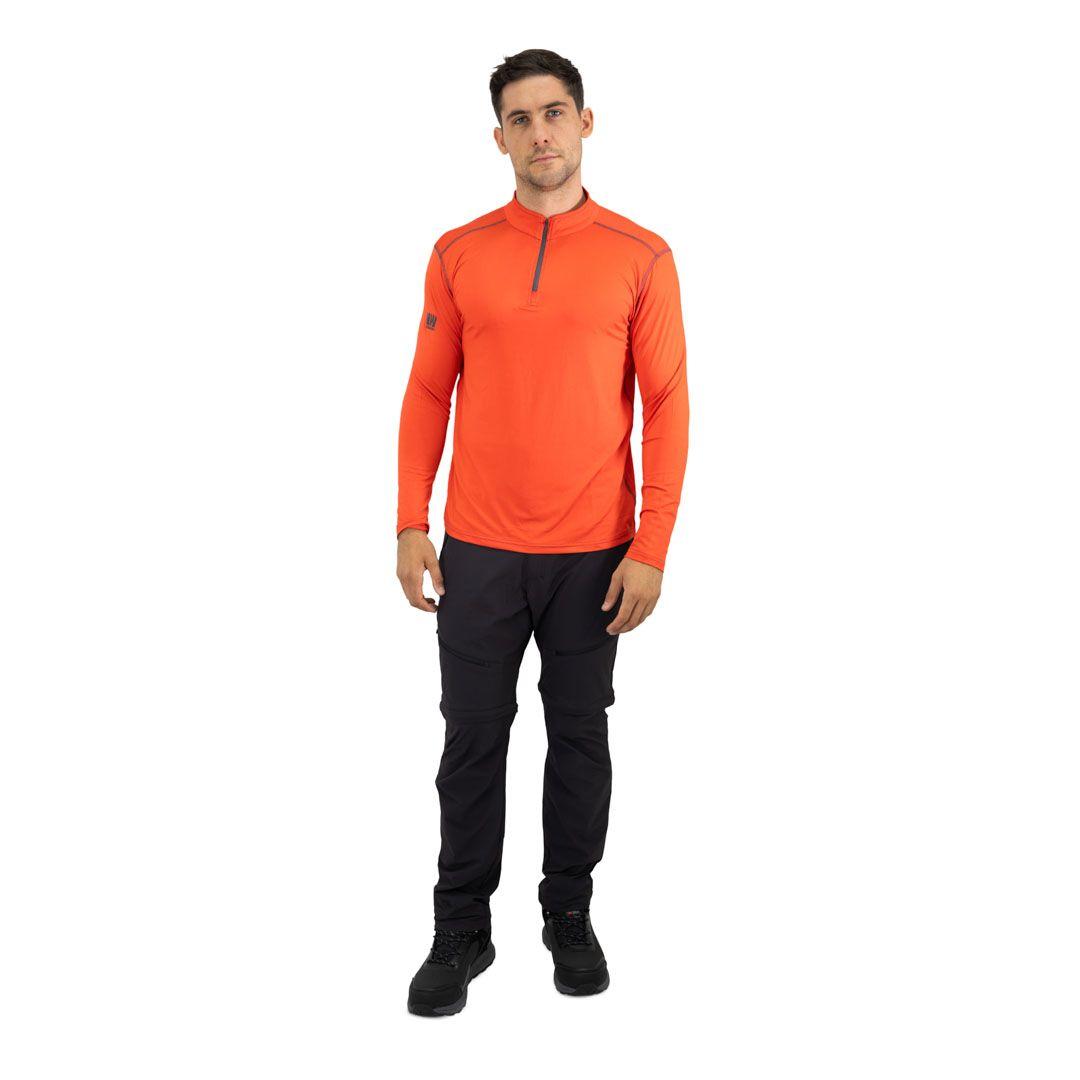 Polera Dry Fit HW SPX Manga Larga Hombre Orange-1