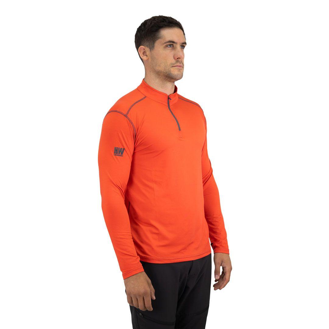 Polera Dry Fit HW SPX Manga Larga Hombre Orange-6