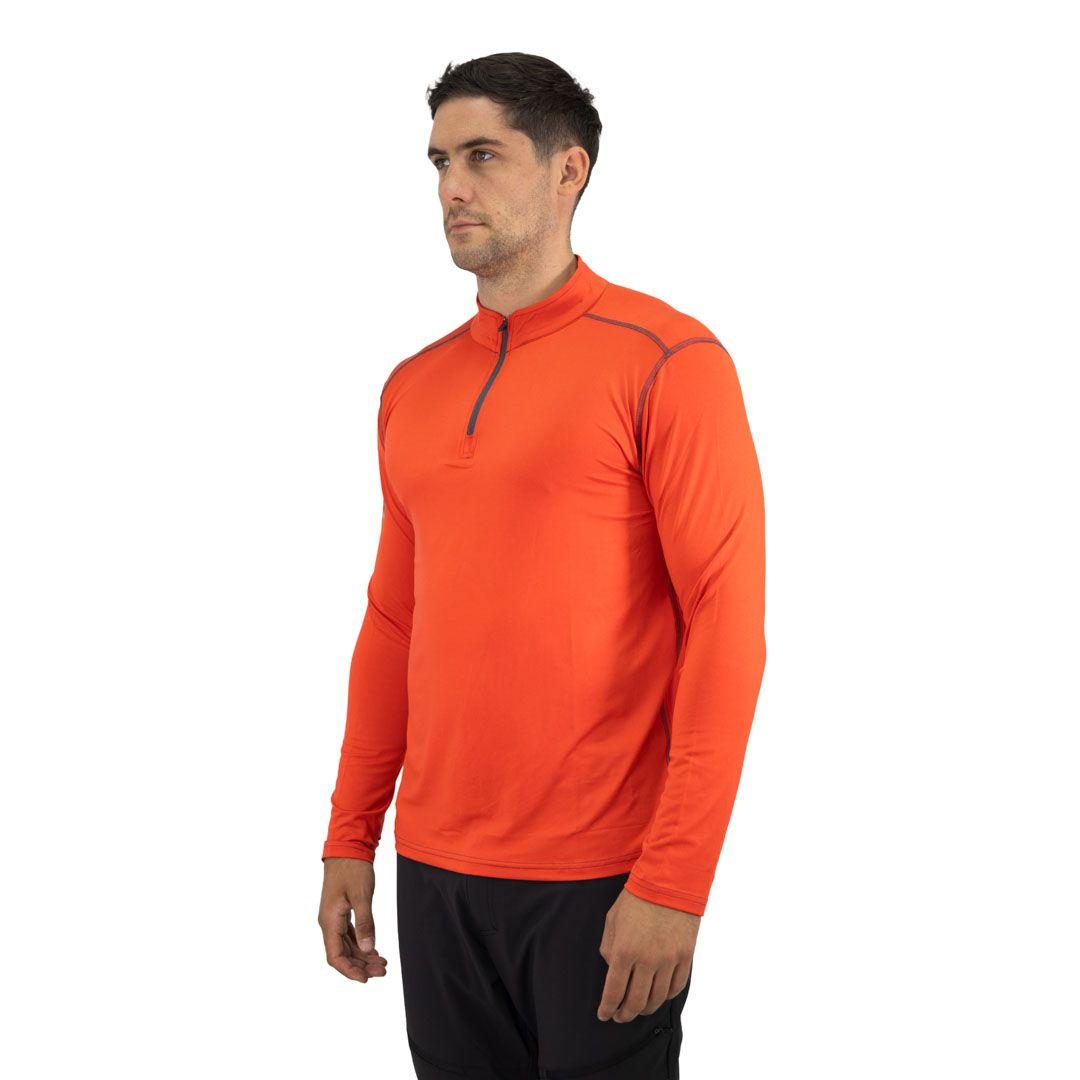 Polera Dry Fit HW SPX Manga Larga Hombre Orange-7