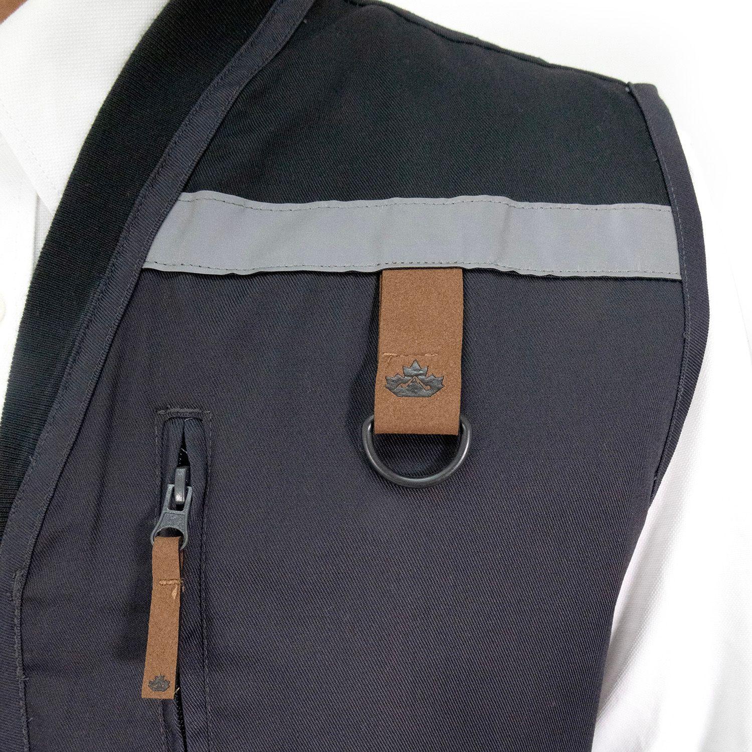 Chaleco Geólogo Gabardina Quebec Gris-4
