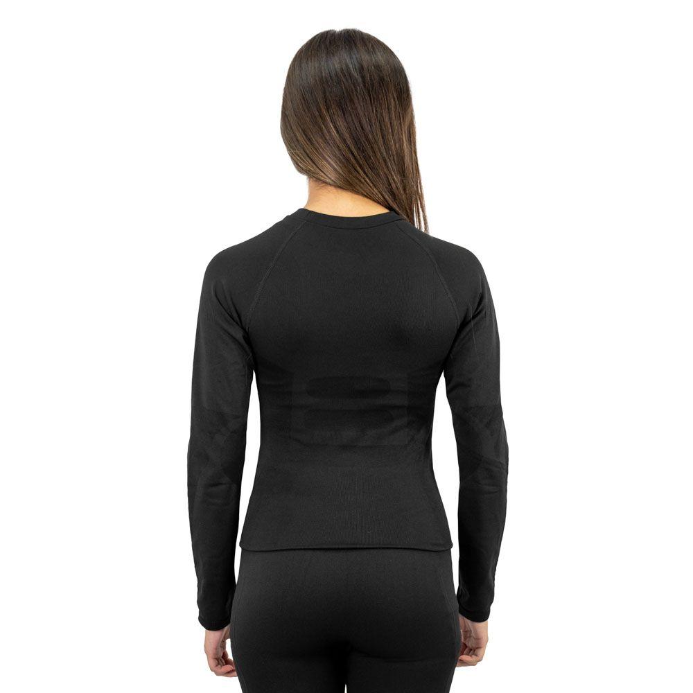 Primera Capa HW Patagonia Spandex Negro Camiseta Mujer-3