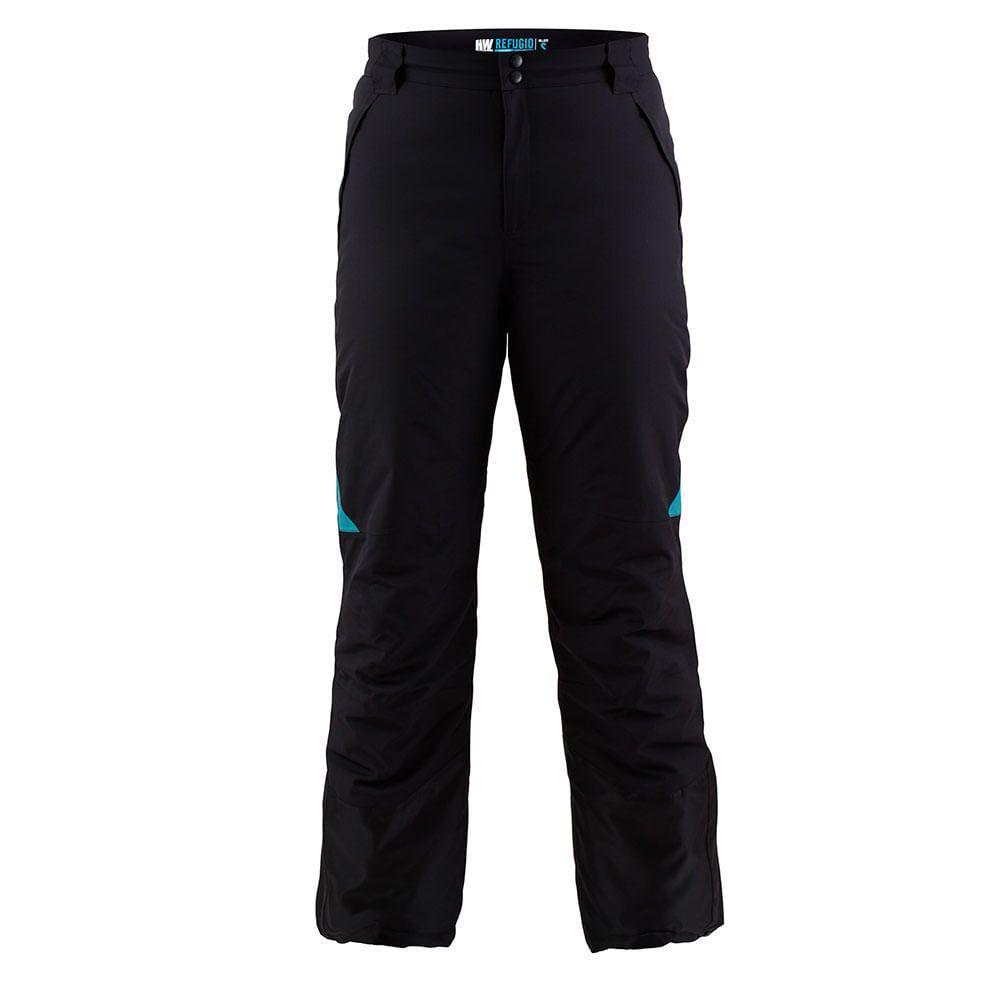 Pantalón Térmico HW Refugio Mujer Gris/Turquesa-0