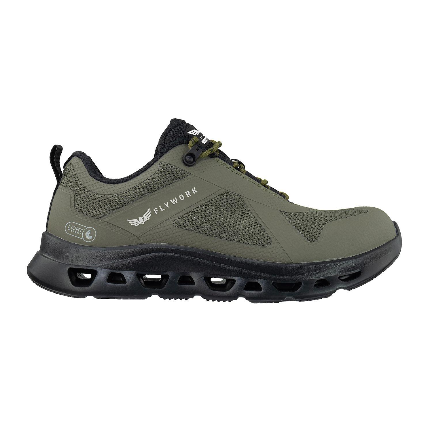 ZAPATILLA DE TRABAJO EDBK FLY WORK LOW DK GREEN BLACK-0