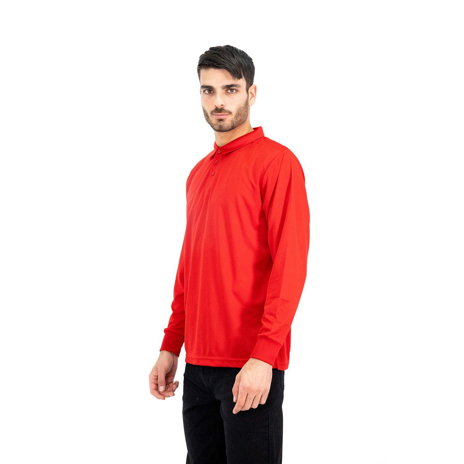 Polera Cooldry Quebec  M/L Roja-1