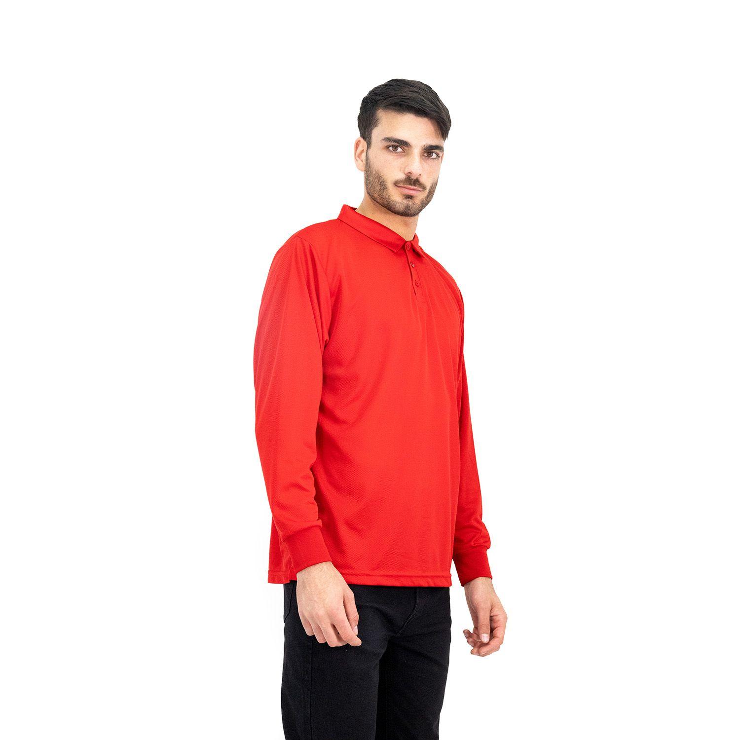 Polera Cooldry Quebec  M/L Roja-2