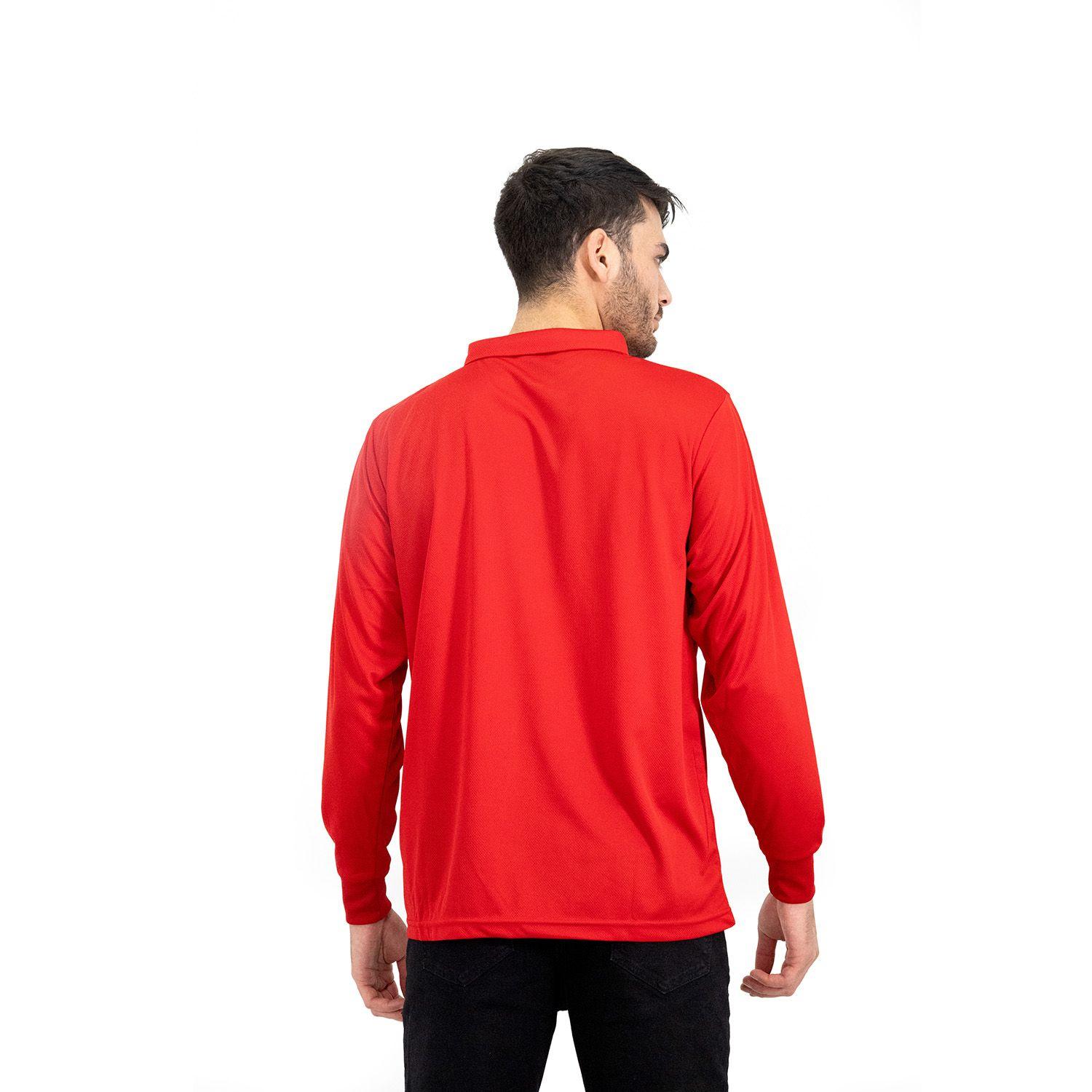 Polera Cooldry Quebec  M/L Roja-3