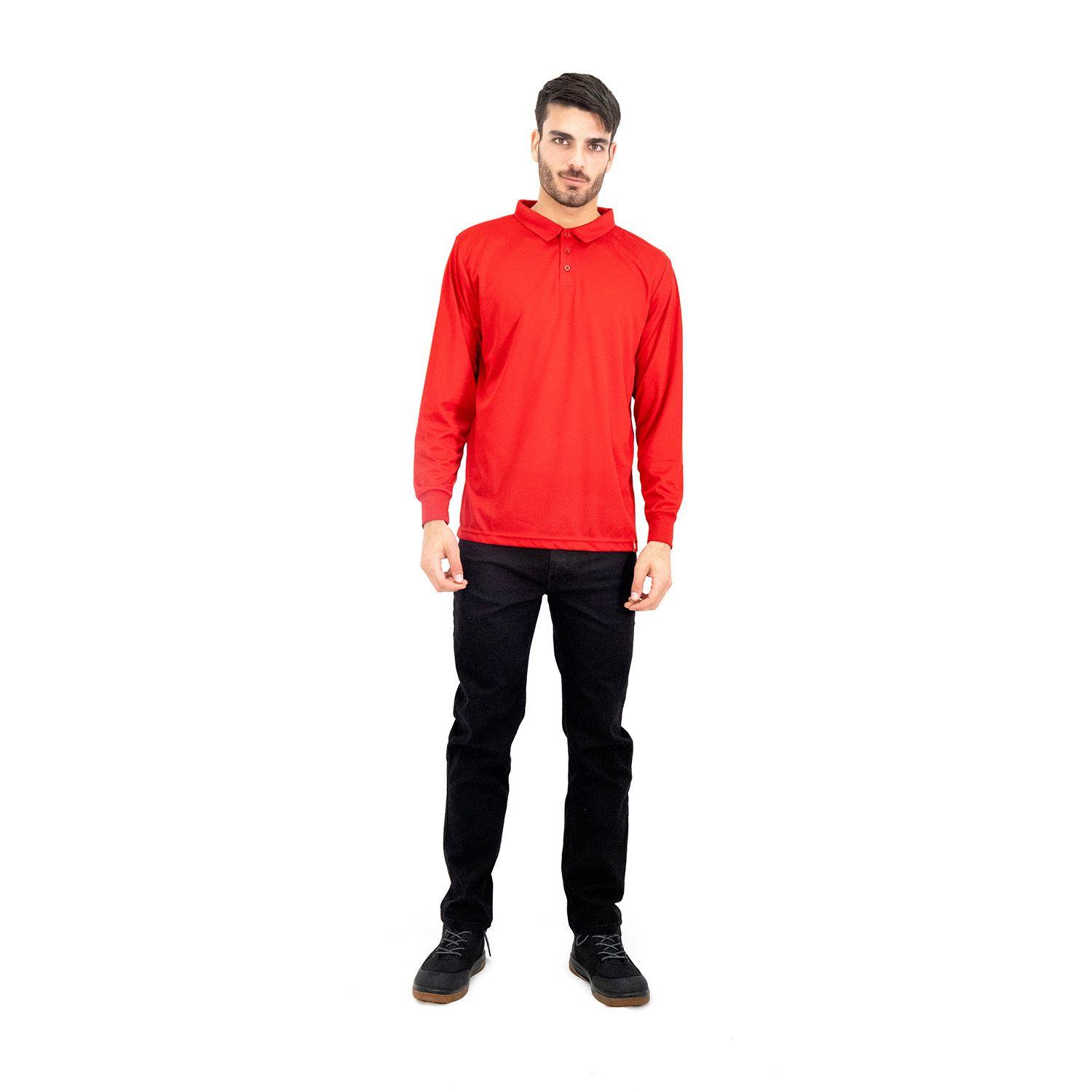 Polera Cooldry Quebec  M/L Roja-4