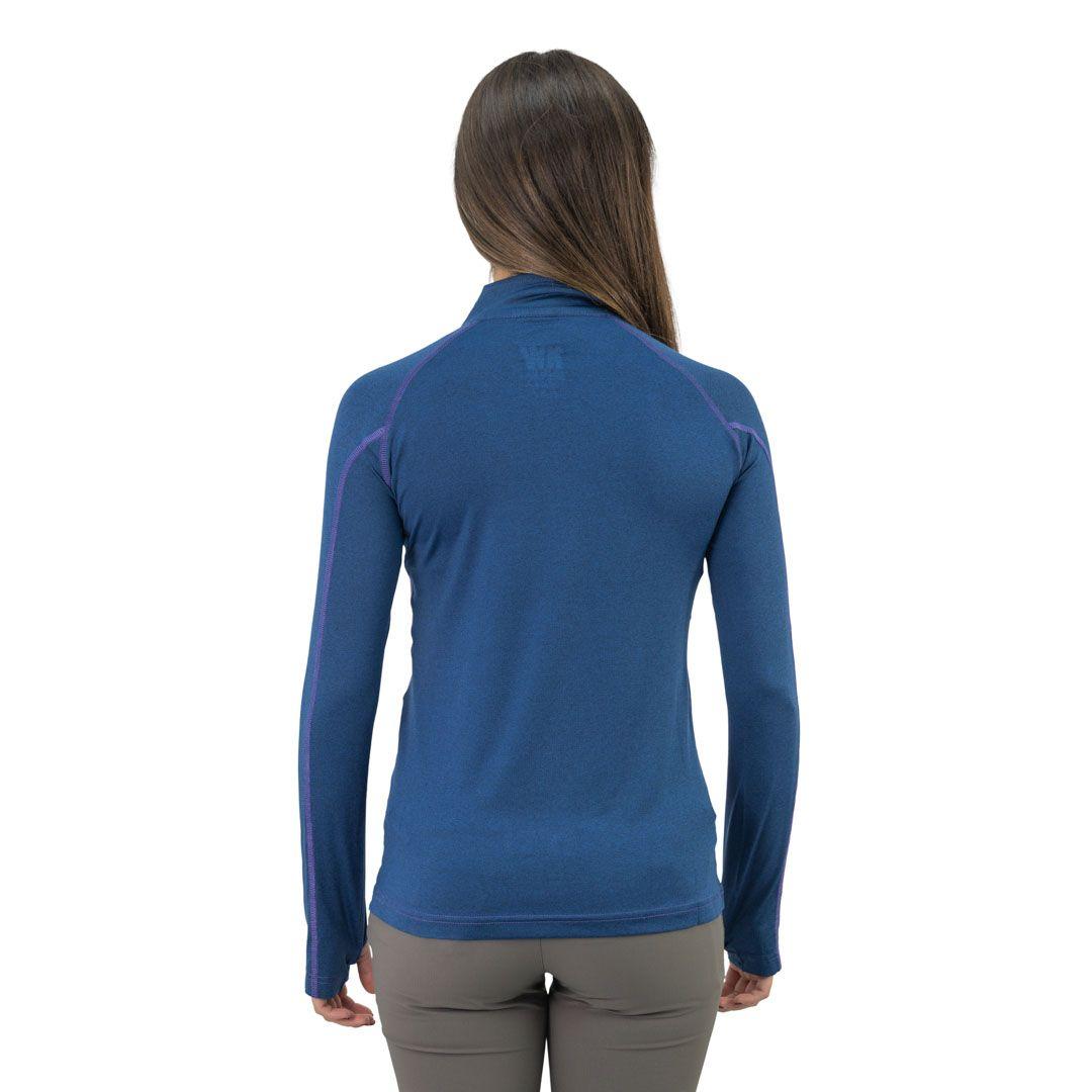Polera Dry Fit HW SPX Manga Larga Mujer Deep Blue-3