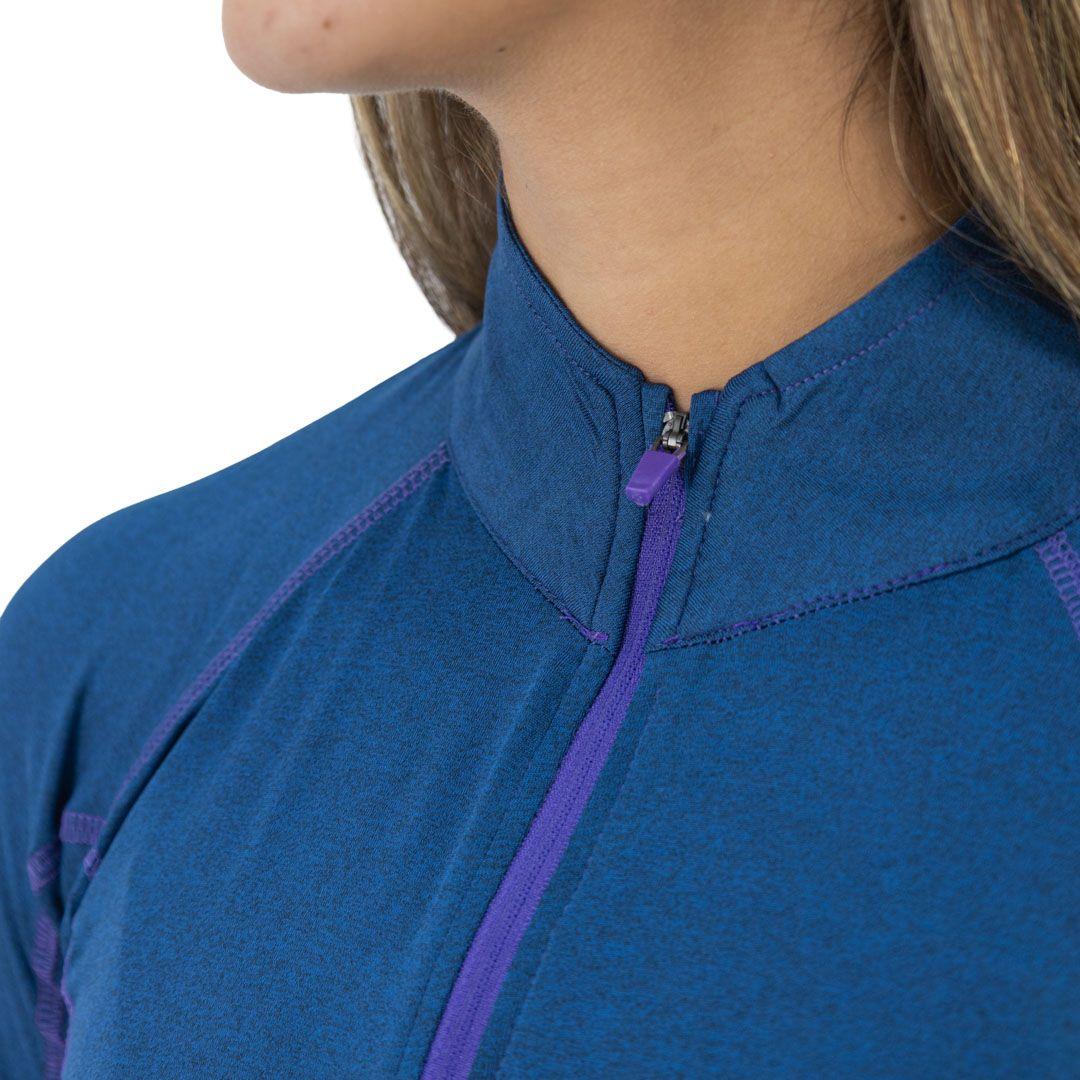 Polera Dry Fit HW SPX Manga Larga Mujer Deep Blue-5