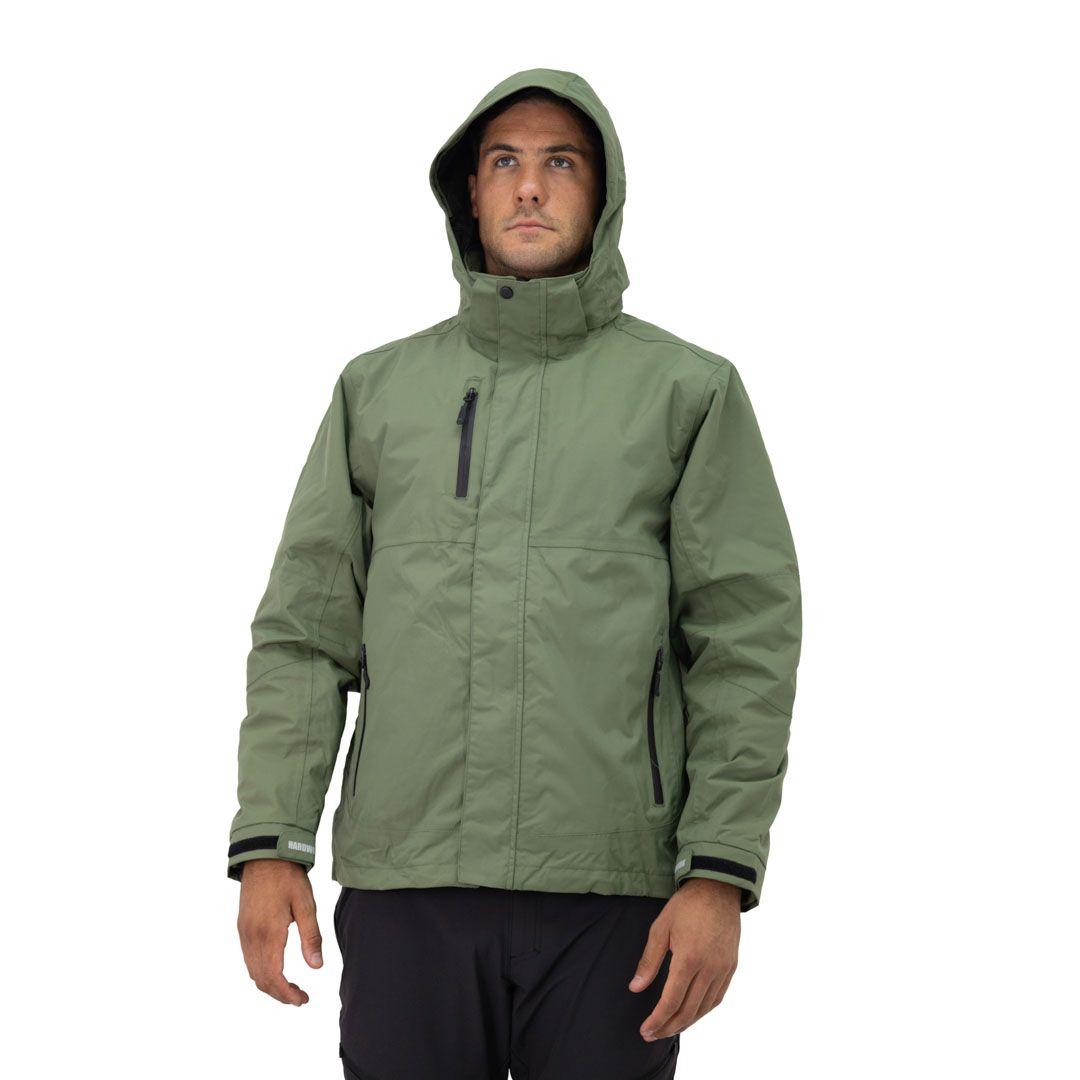Parka Desmontable HW Reno 3 en 1 Verde Oliva-0