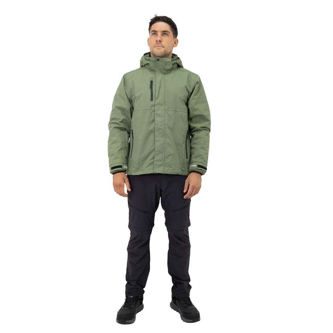 Parka Desmontable HW Reno 3 en 1 Verde Oliva-1
