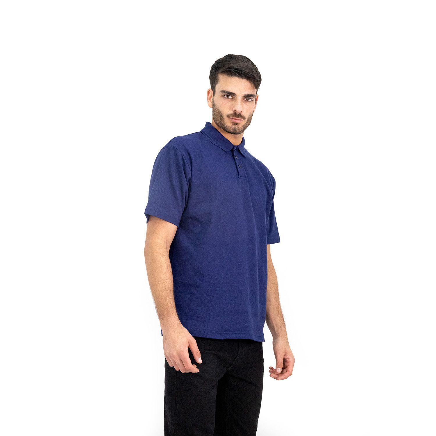 Polera Pique Quebec Manga Corta Azul-0
