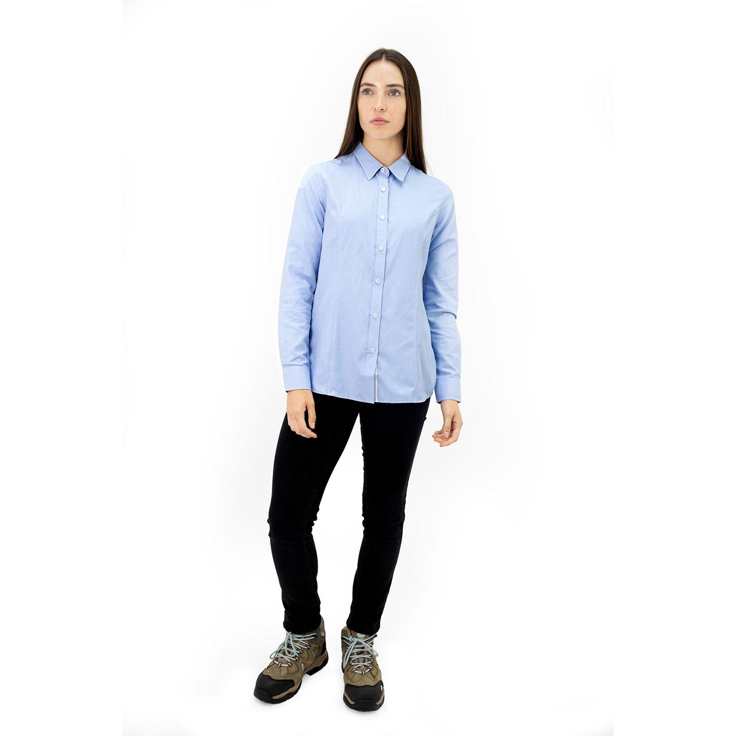 Camisa Quebec Vancouver Celeste Mujer-4