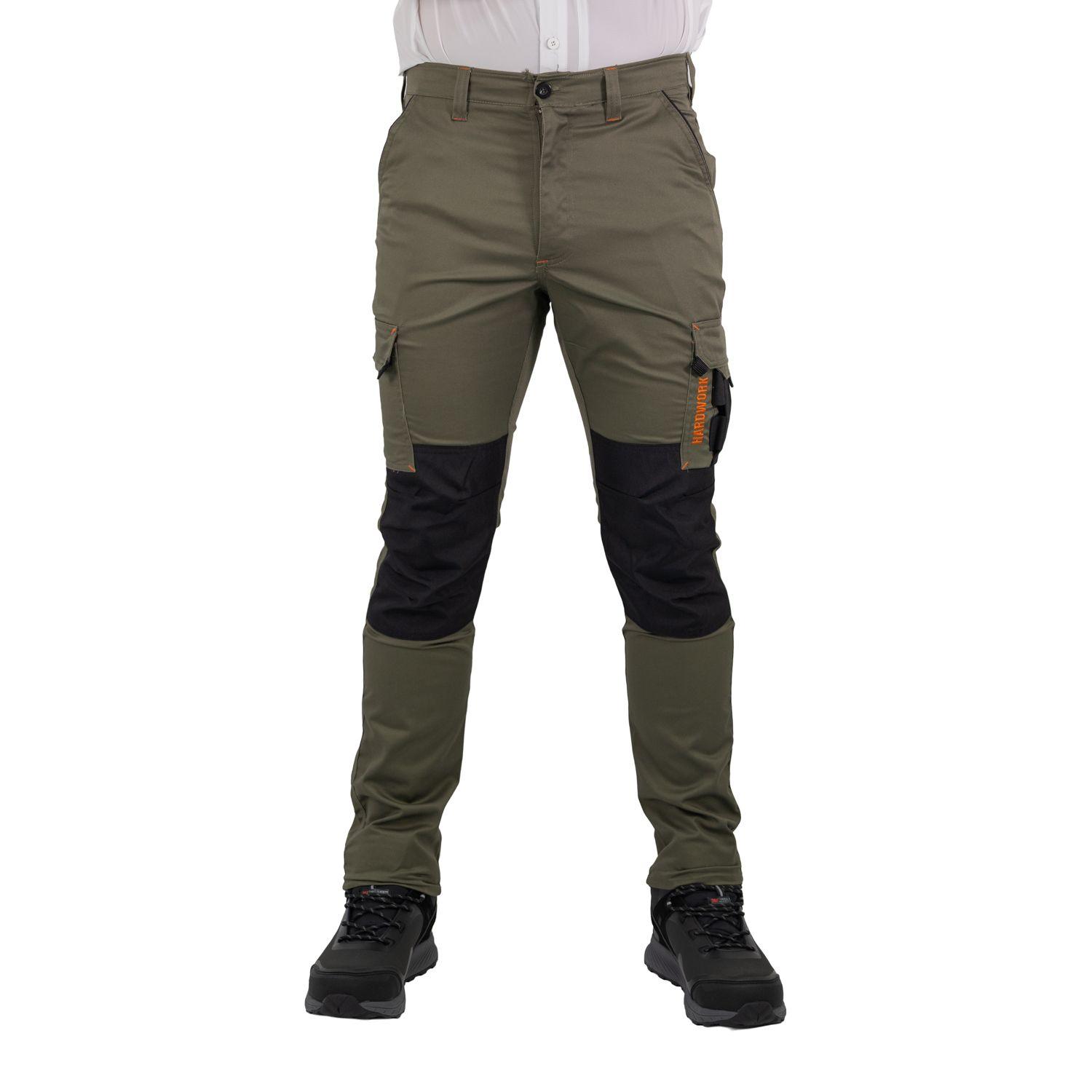 Pantalón Cargo HW Dakota Spandex Verde Oliva-0